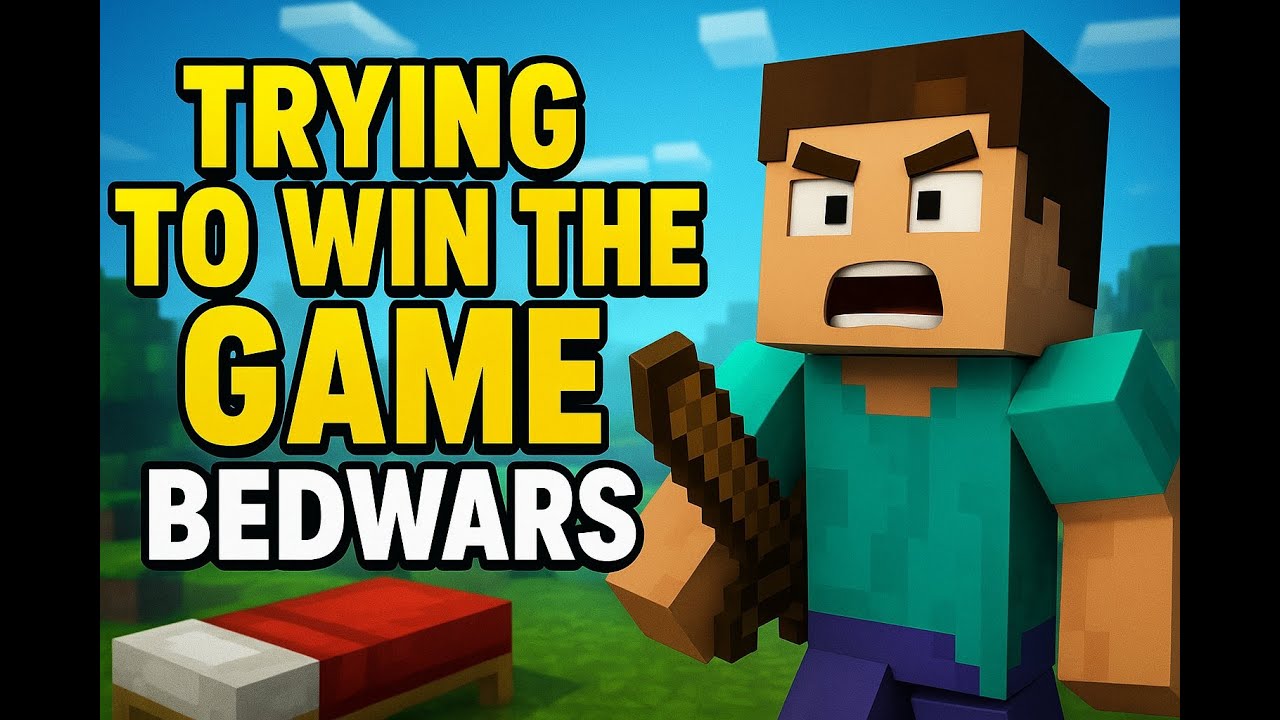 TRYING TO WIN THE GAME IN BEDWARS #hypixel #bedwars - YouTube