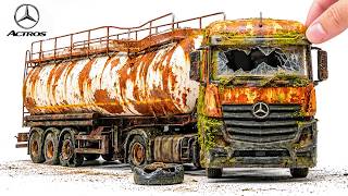 Restoration Abandoned Mercedes-Benz Actros Castrol Tanker Truck | ULTIMATE Transformation!