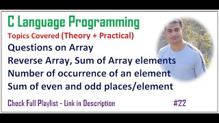 Exclusive Questions on Array | Array | C Programming #22 Information