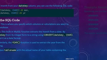 Extracting Year and Month from Datekey in MySQL