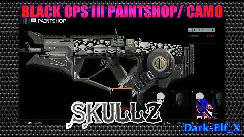 Black Ops 3 Paintshop - Skullz Camo Tutorial