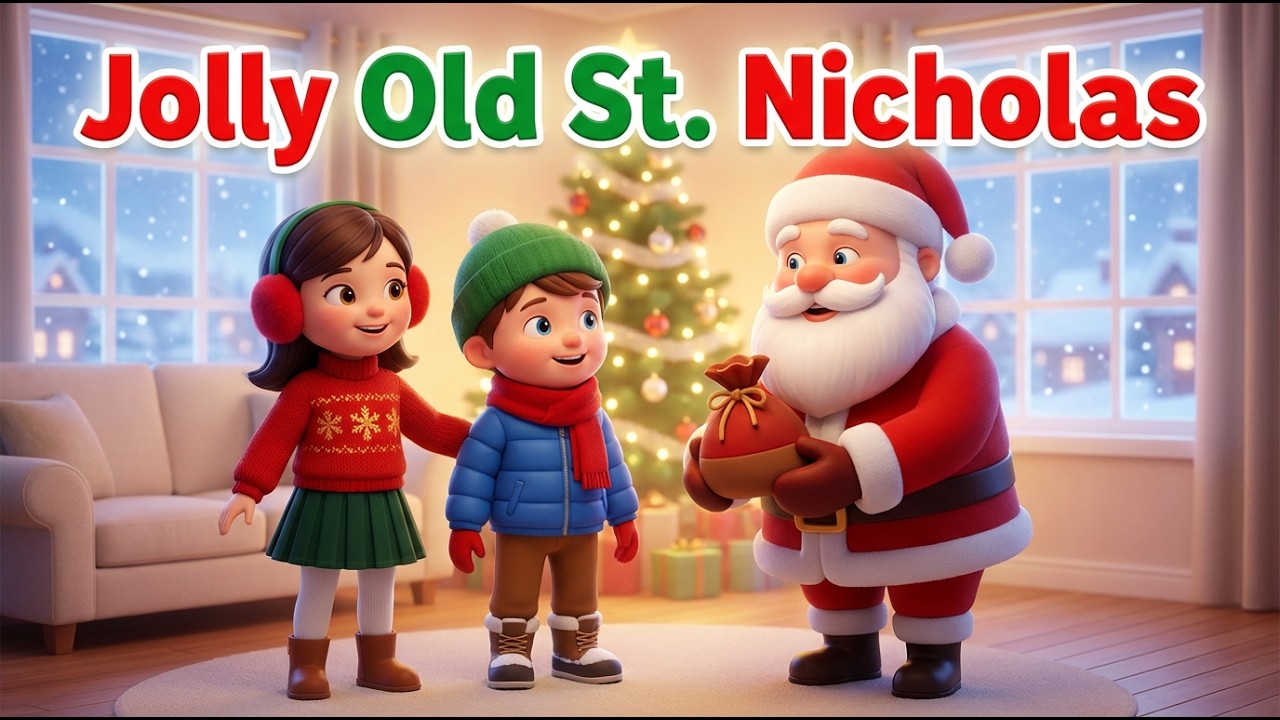 Jolly Old St. Nicholas for Kids | Christmas Song for Children | Holiday ...