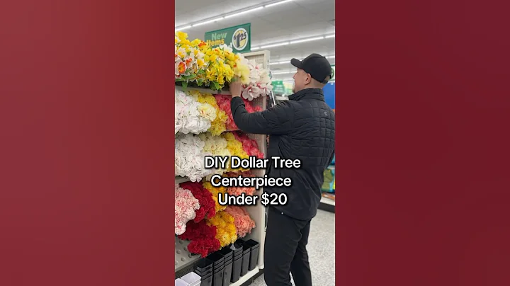 DIY Dollar Tree Fake Flower Centerpiece Under $20 #shorts