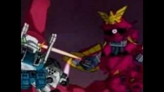 Commander Sazabi vs Captain Gundam (Japanese)