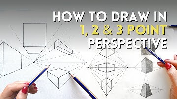 HOW TO DRAW IN 1, 2 & 3 POINT PERSPECTIVE