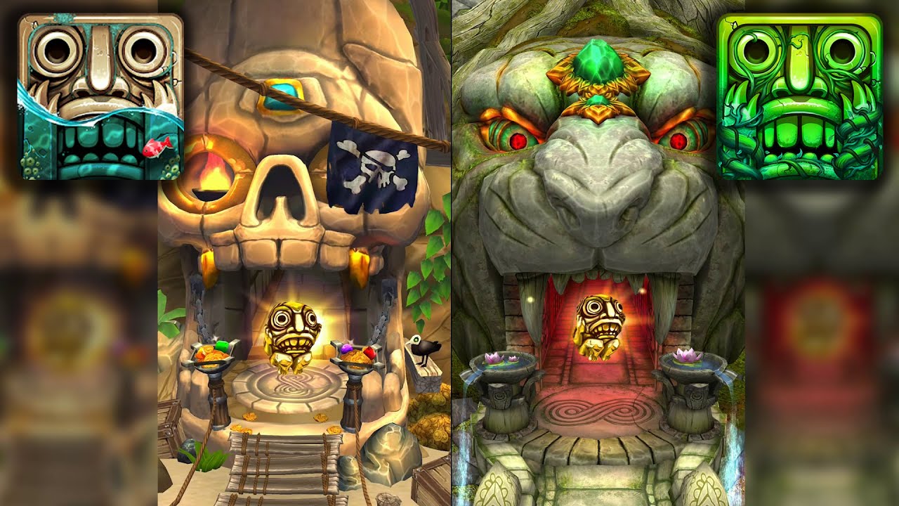 Temple Run 2 Pirate Cove Vs Temple Run 2 Lost Jungle - Endless Run ...