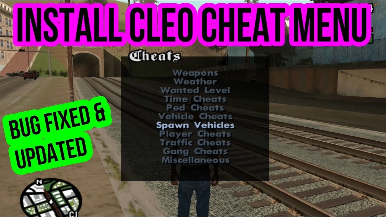 How To Install Cleo Mod Cheat Menu In Gta San Andreas Youtube