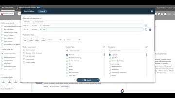 One Search: Advanced Search Tutorial