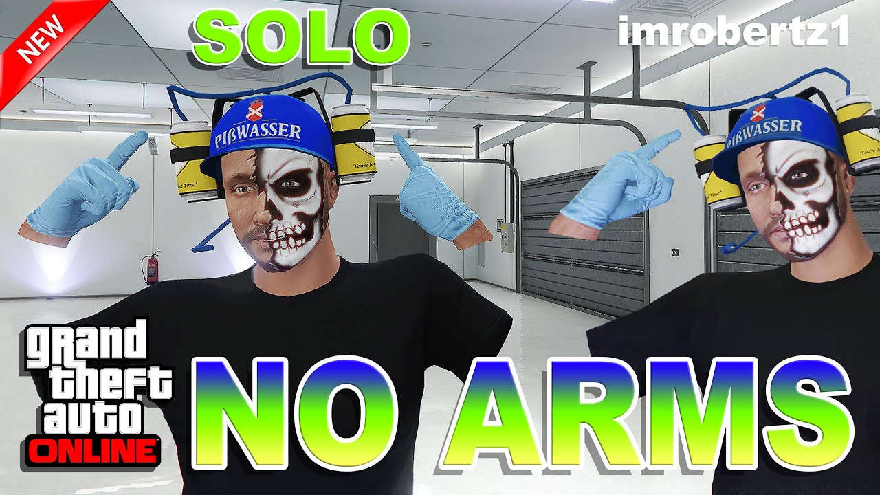 GTA 5 Online Best Solo No Arms Glitch! Invisible Arms! GTA 5 Glitches