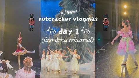 Nutty VLOGMAS Day One 🩰🎄🎀 #vlogmas #yt #ballet #ballerina #nutcracker #dancer #rehearsal #fyp 