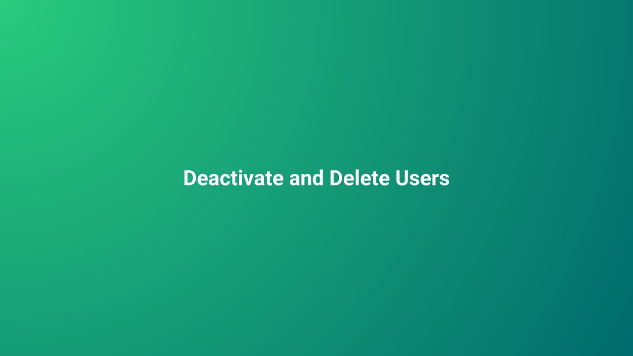 How To Deactive or Delete Users in CocolevioHR - YouTube