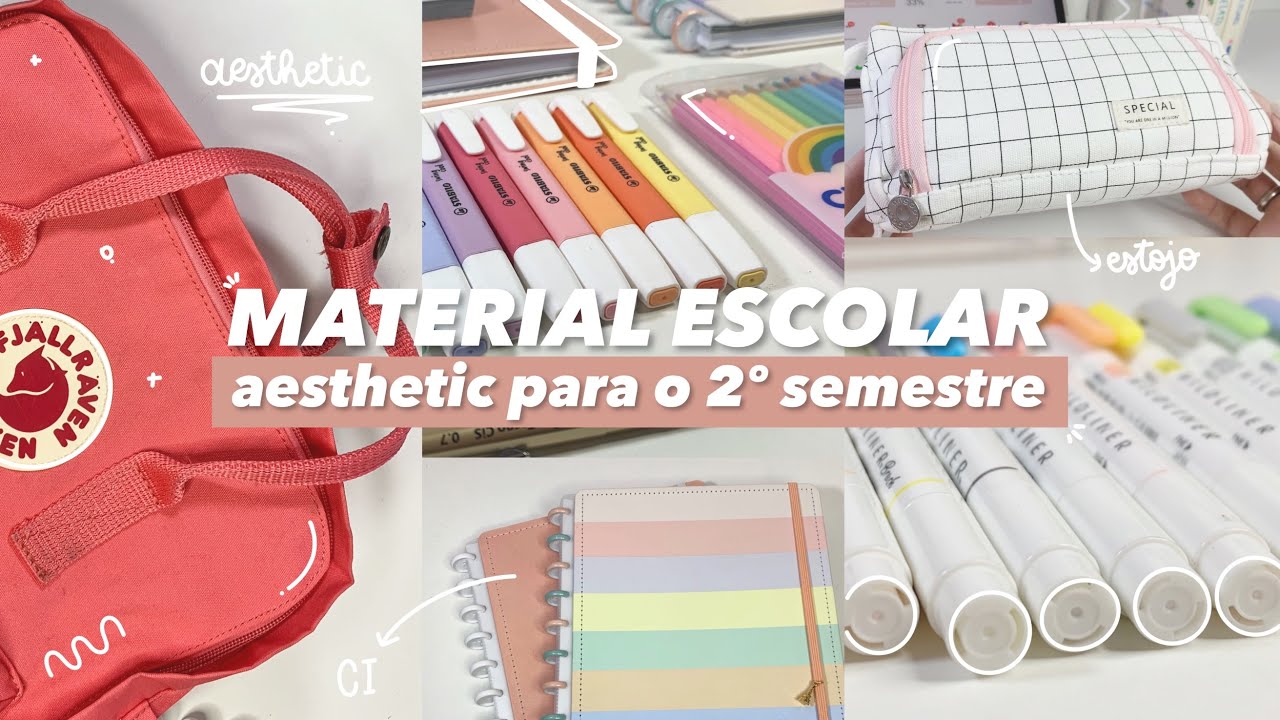 MATERIAL ESCOLAR AESTHETIC ♡