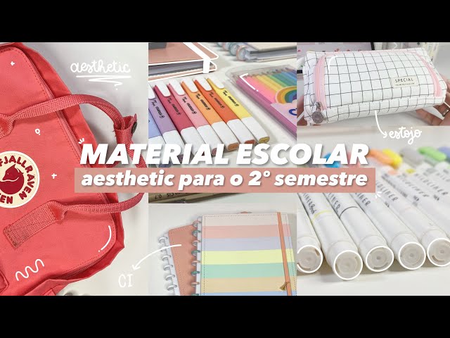 MATERIAL ESCOLAR AESTHETIC ♡ 