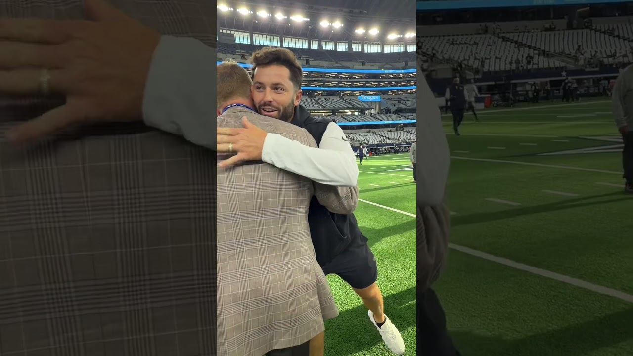 Peter got to see Baker pregame! About to kickoff soon for @nflonprime