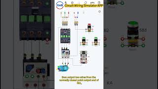 Hybrid control circuit of motor inching and self-locking realized by intermediate relay #electrical