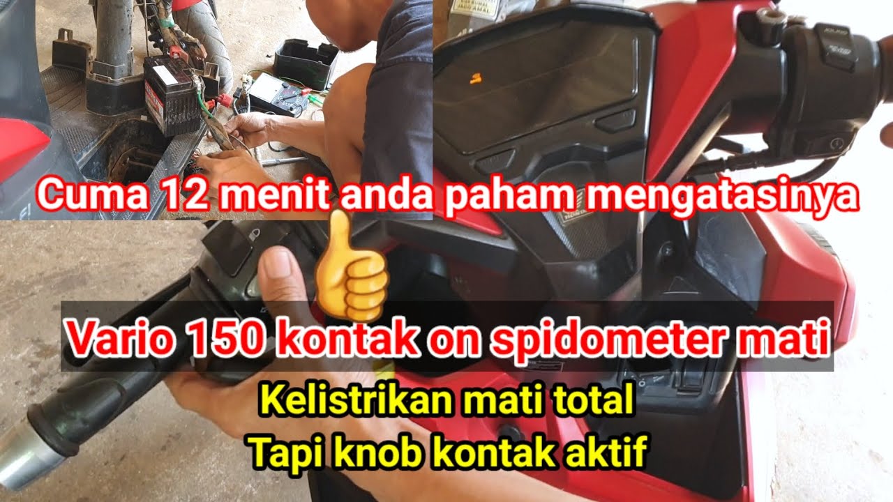 Cara mengatasi vario 150 kontak on kelistrikan mati@Yudikakakeke - YouTube
