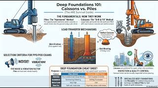 ARE Exam Prep: Caissons VS Pile Foundations for CE, PPD & PDD | ARE Lab