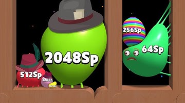 Blob Merge 3D MAX Level - Unlock 64Sp 128Sp 256Sp 512Sp 1024Sp 2048Sp (Septillion) | 2048 ASMR Games