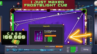 FROSTBLIGHT CUE LEVEL MAXED IN VENICE WITH 100K CASH - 8 BALL POOL 🫣 screenshot 3