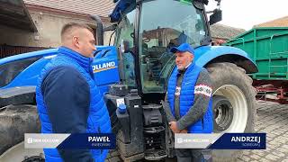 New Holland odwiedza Pana Andrzeja Sobiegraja po trzech latach użytkowania ciągnika T6.180 DC