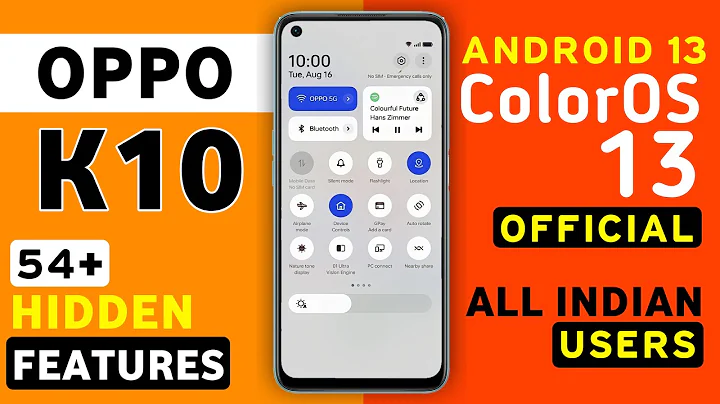 Oppo K10 Official ColorOS 13 Android 13 Update | 54+ Hidden Features | Oppo K10 New Update #K10 - 天天要闻