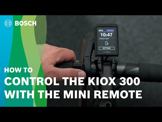 How To  How to control the Kiox 300 with the Mini Remote 
