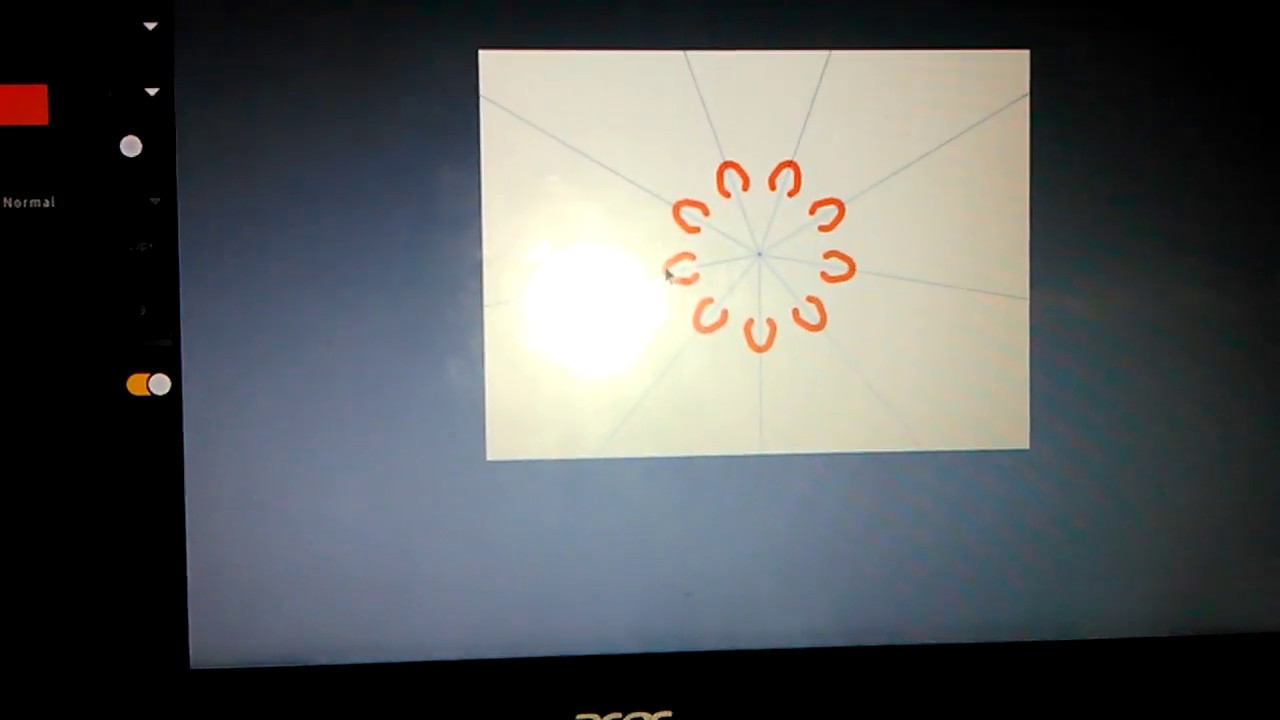 Drawing with mirror brush YouTube