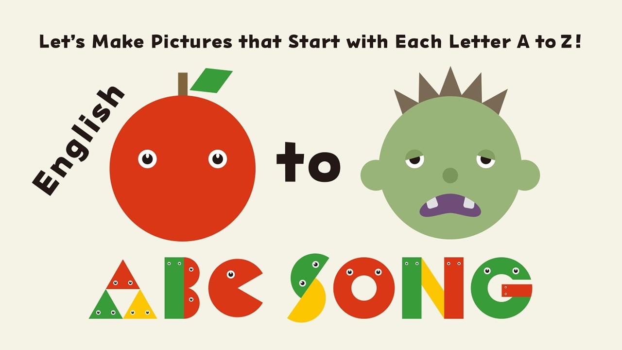 Let’s make pictures that start with each letter A to Z!/ Circles,Triangles,Squares/English version