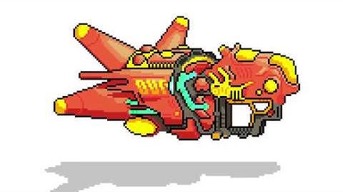 PIXEL ART SPEED DRAW - D0xma JUMP! Transporter [Spaceship #1]