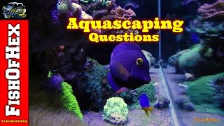 Aquascaping A Saltwater Tank  | Answering Beginner Questions Part 3