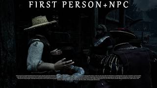 FIRST PERSON Gothic Medieval Village Night Scenes - Complete Living Environment with Voiced NPC