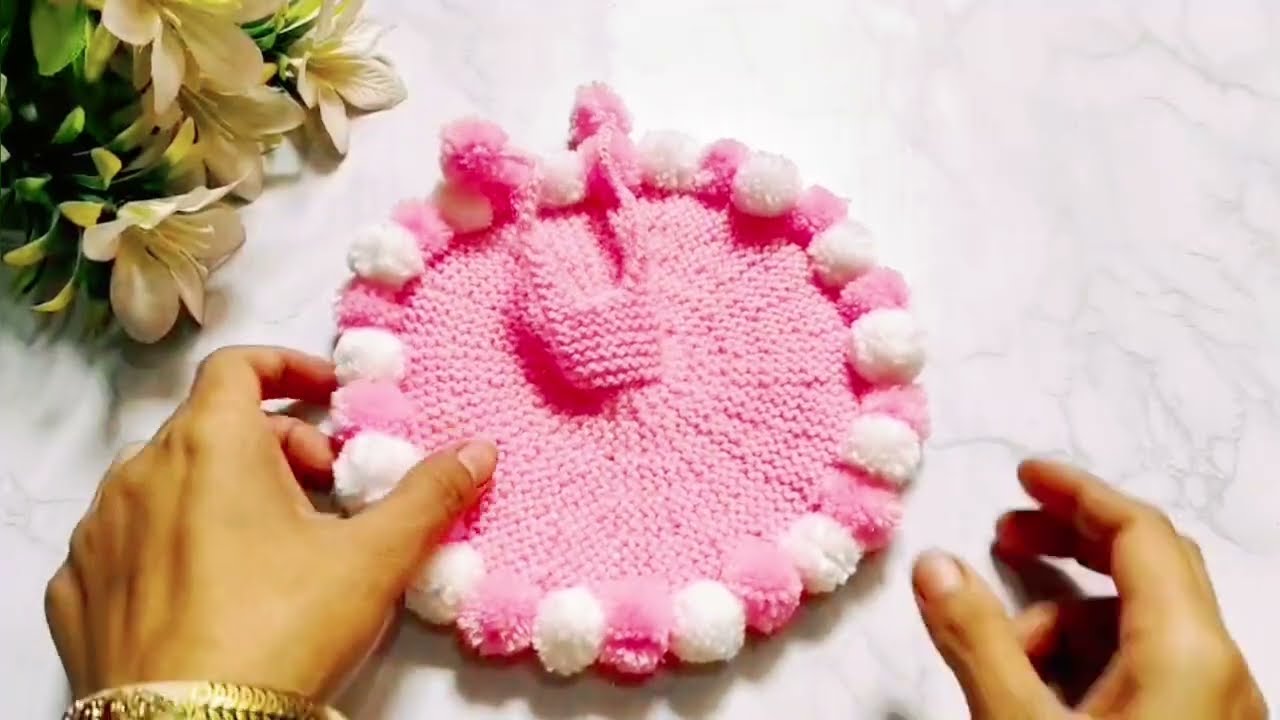 सिर्फ उल्टी सलाई से बनाएं लड्डू गोपाल की सर्दी की ड्रेस/How to make woolen dress for laddu Gopal