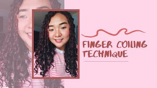 FINGER COILING MY CURLY HAIR | CURLY HAIR PHILIPPINES