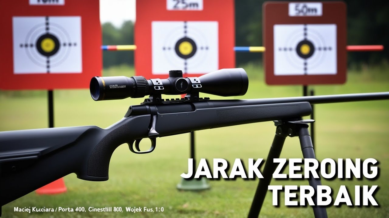 BERAPA JARAK IDEAL ZEROING SENAPAN⁉️INI DIA PENJELASANNYA