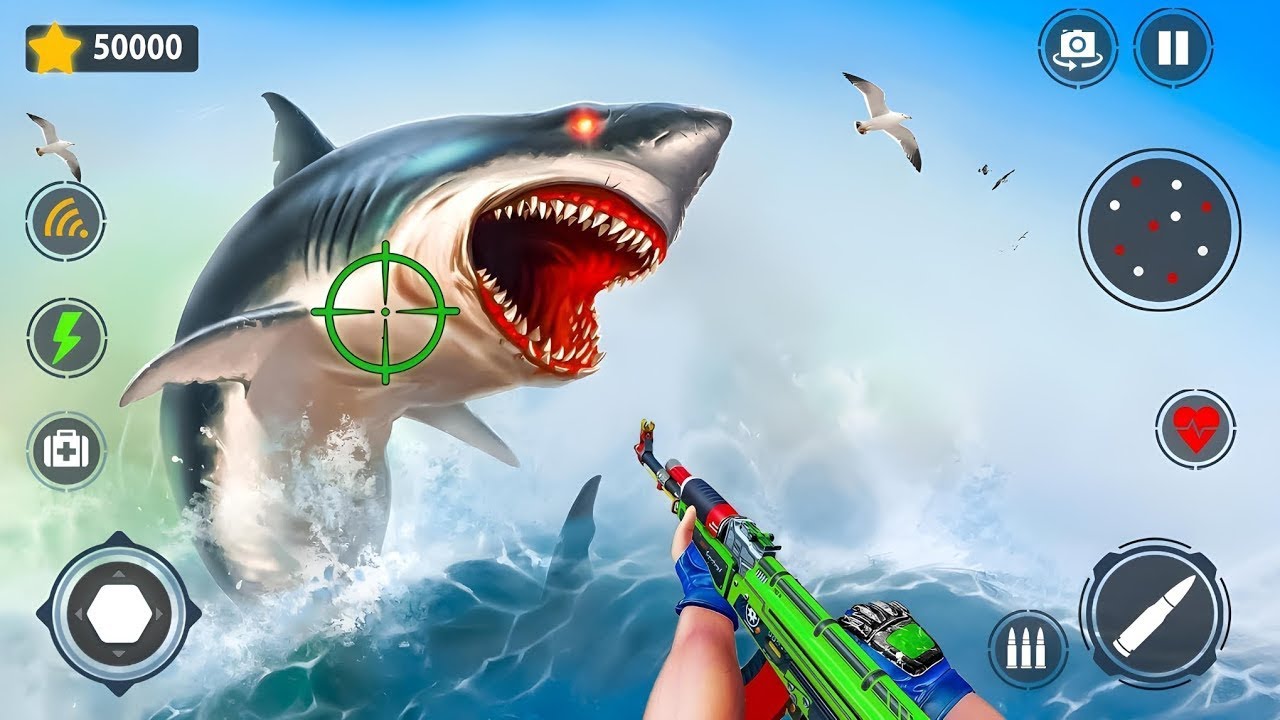 Shark Hunting Shooting Game - Shark Deadly Hunting Beach - Android ...