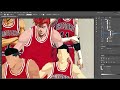 Slam Dunk Vector Time Lapse | Wenzday Doodle