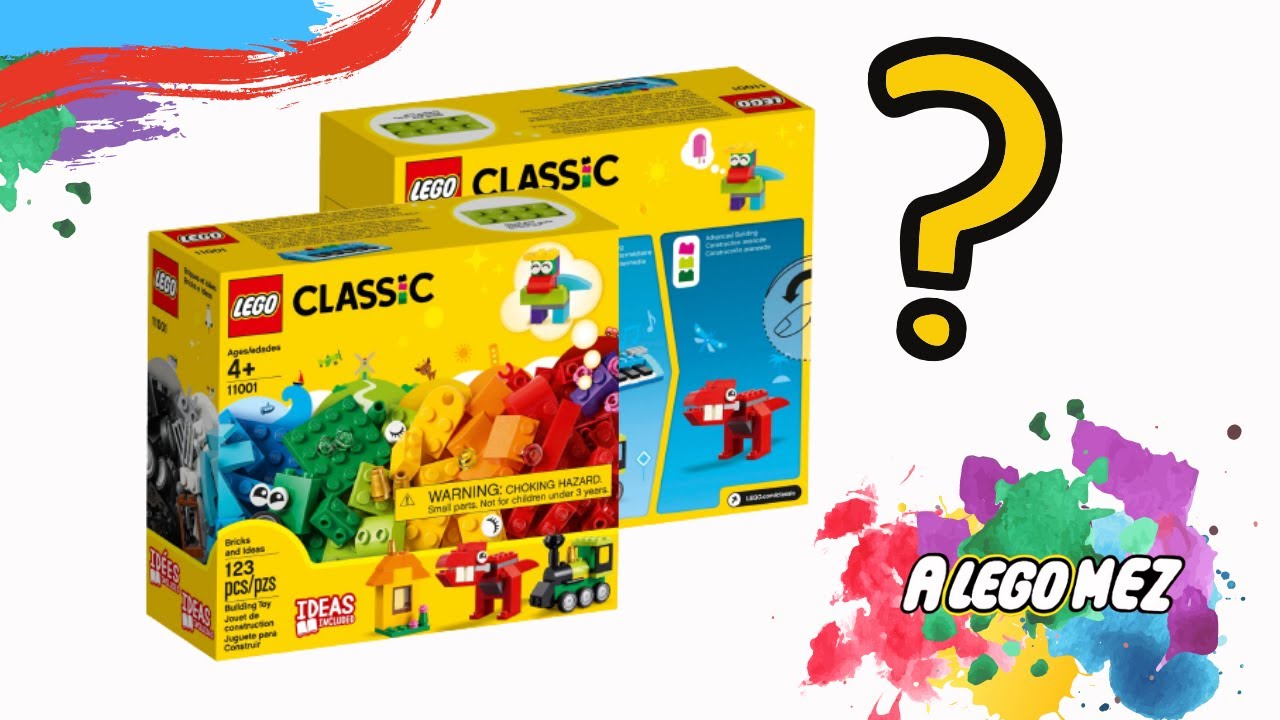 Que contiene la caja de LEGO CLASSIC de 123 piezas (11001)