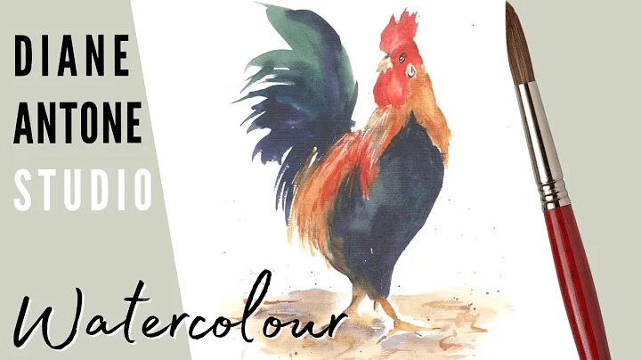 Colourful Easy Rooster Watercolor - Real Time Narr...