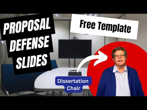 Step By Step Guide to Your Proposal Defense Slides w/ Free Template | Professor Explains