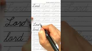Cursive Handwriting Workbook Bible Lord BooksSun