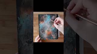 Abstract Painting with a Dragon Silhouette 🎨 (Part 5 of my Secret Book Box Project)