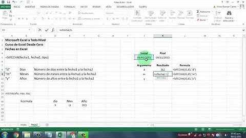 Curso de Excel Básico Capitulo 6   Fechas en Excel