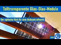 #059 - Der optische Kick fürs Balkonkraftwerk | Teiltransparente Glas-Glas-Module
