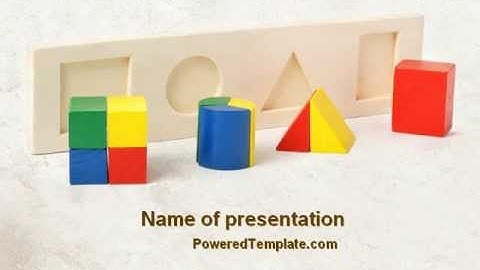 Fraction Toys PowerPoint Template by PoweredTemplate.com