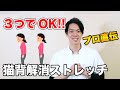 【姿勢のプロ直伝！】整骨院が教える猫背解消ストレッチ【３つだけでOK！】