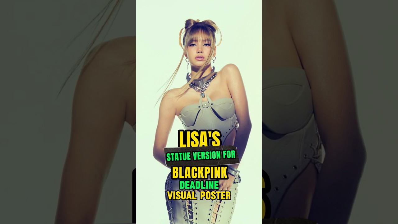 LISA’s Statue Version For Blackpink Deadline Visual Poster!!! 🔥 
