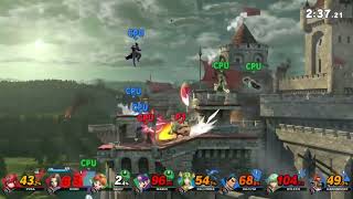 A Skirmish? During The "Castle Seige!?" oh boy.... | Unfair 8 player battles | Pyra/Mythra&Luminary