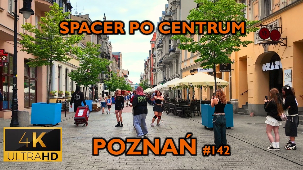 ⁴ᴷ⁶⁰ 🇵🇱 Spring walk around downtown, Poznan | Poland | #142 (June 2025) [4K]