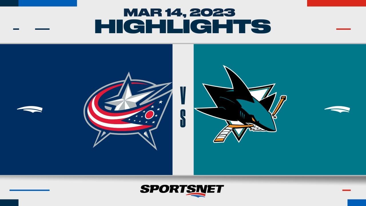 NHL Highlights | Blue Jackets vs. Sharks - March 14, 2023