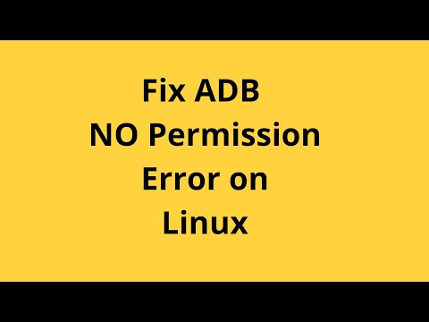 Fix ADB No Permission Error On Linux